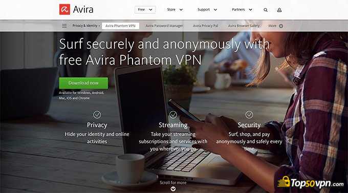 Review Avira Phantom VPN
