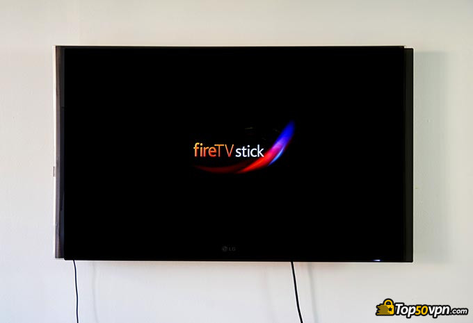 VPN Gratis untuk Firestick: TV dengan logo fireTVstick