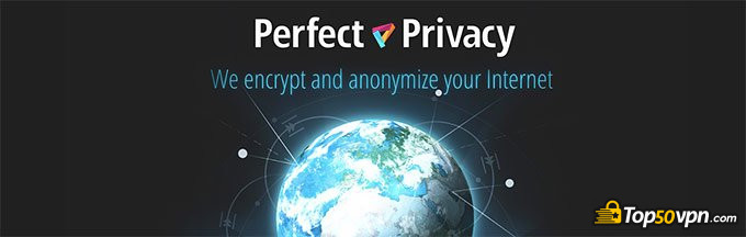 Ulasan Perfect Privacy: tampilan laman depan.